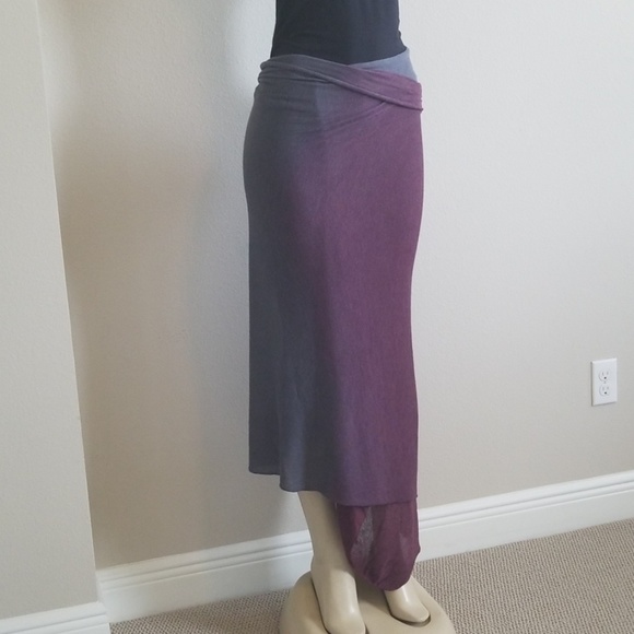 Long Asymmetrical Tie-Dye Scarf Knit Scarf / Wrap - Picture 5 of 8